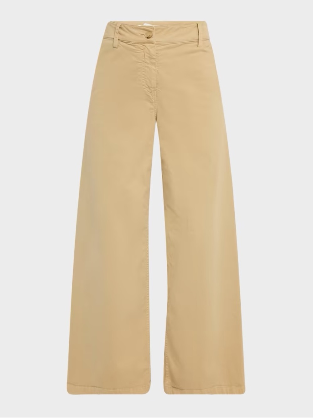 Nili Lotan Megan Brushed Stretch Wide-Leg Pants in Khaki Size 4